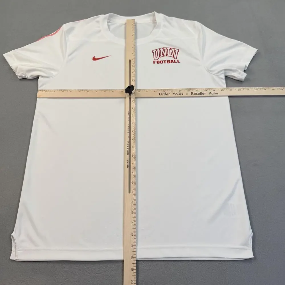 UNLV Rebels Shirt Mens Large White NCAA Football Nike Dri Fit T-Shirt Tee